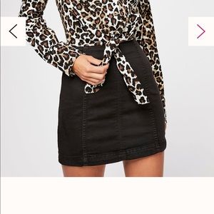 Free People Modern Femme Denim Mini